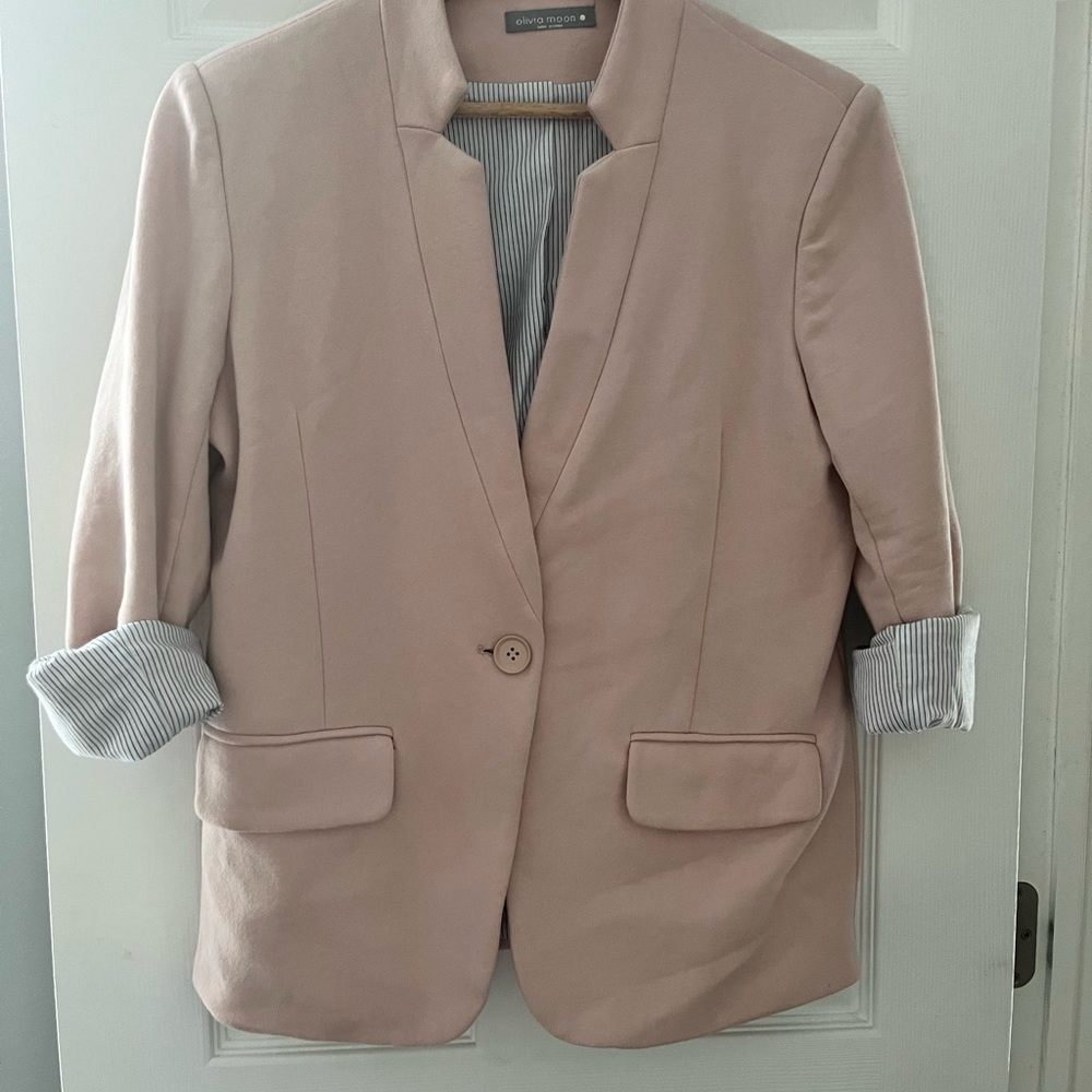 Olivia Moon blush blazer large